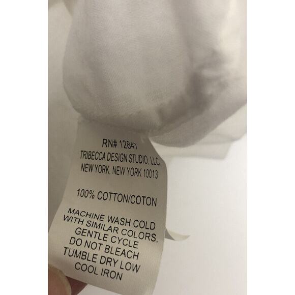 Nili Lotan Sz Small S White Blue Morrocan Embroidered Tunic Shirt Dress - Picture 9 of 9